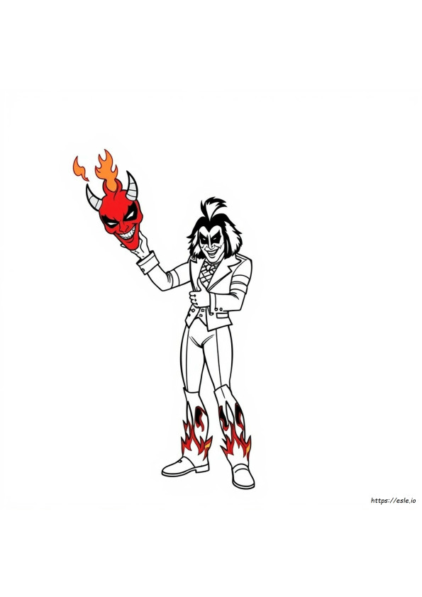 Gene Simmons Coloring Pages