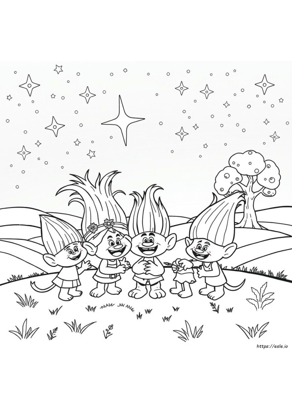 Trolls: Desenhos Para Colorir Do Filme Para Imprimir