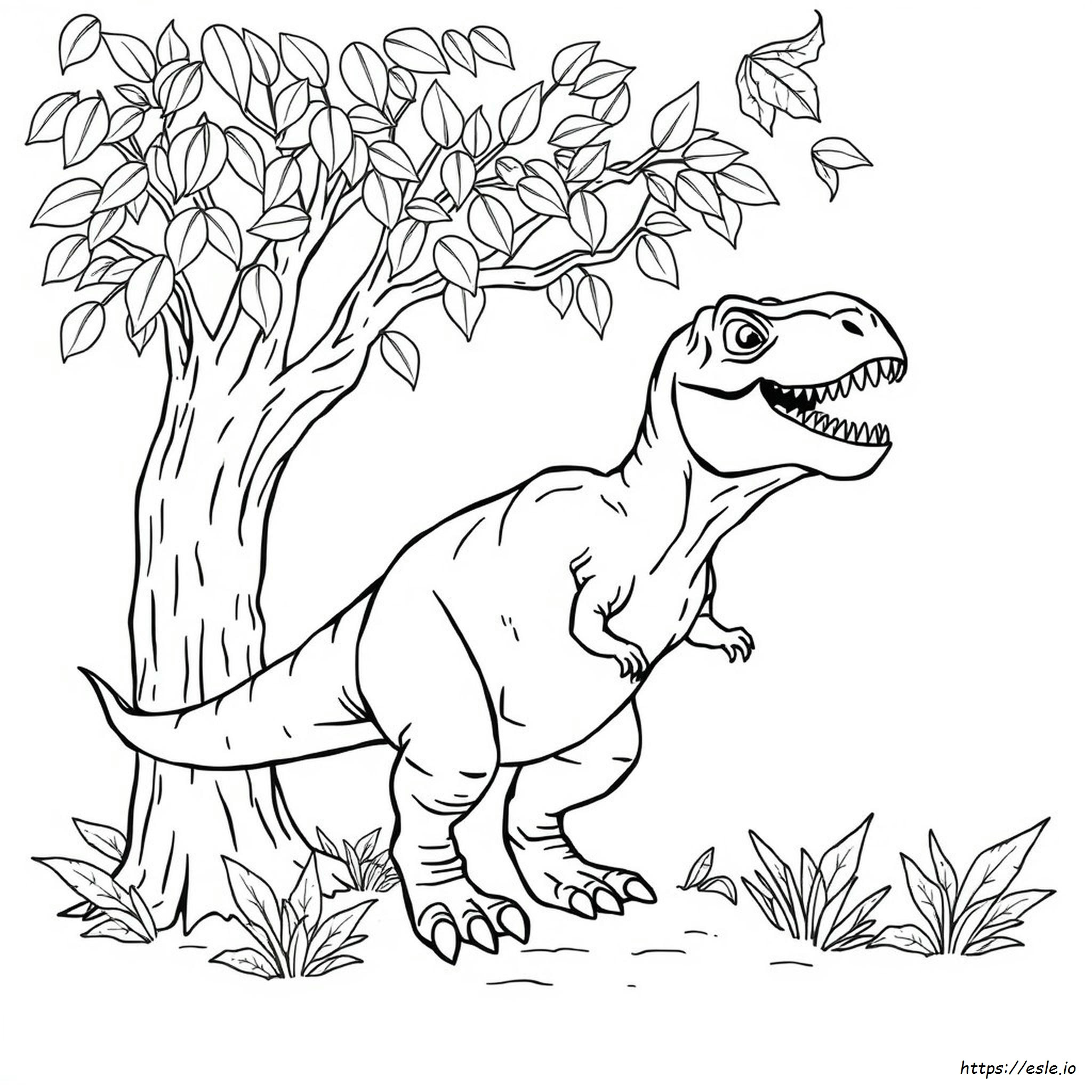 Tree Rex Para Colorir