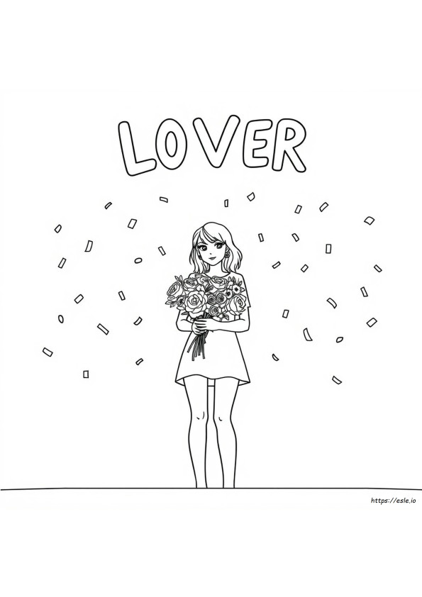 Taylor Swift Coloring Pages Lover Album