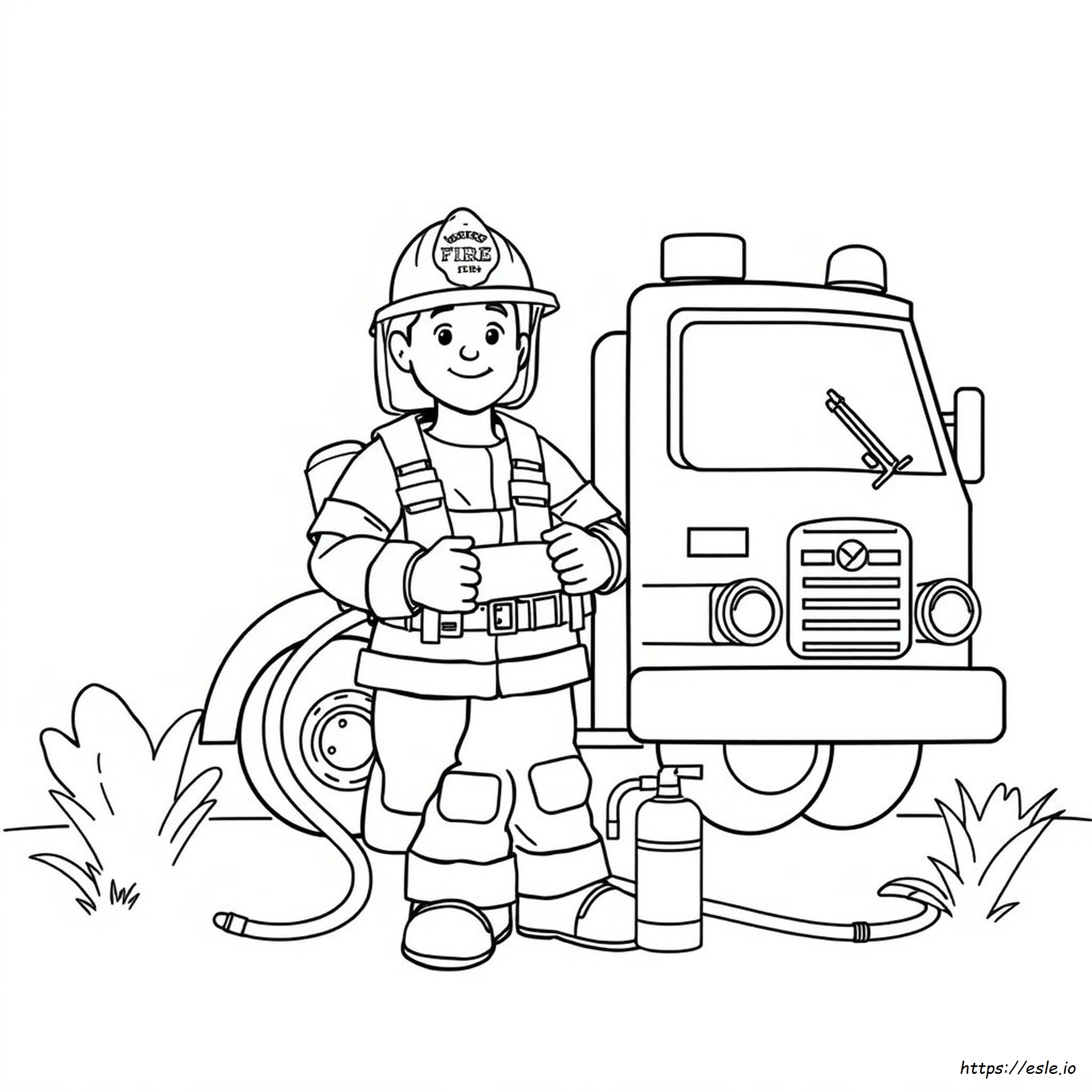 Fire Safety Coloring Pages