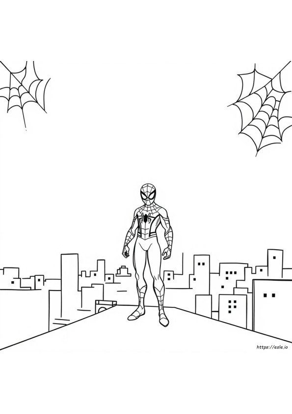 Black And Red Spiderman Coloring Pages