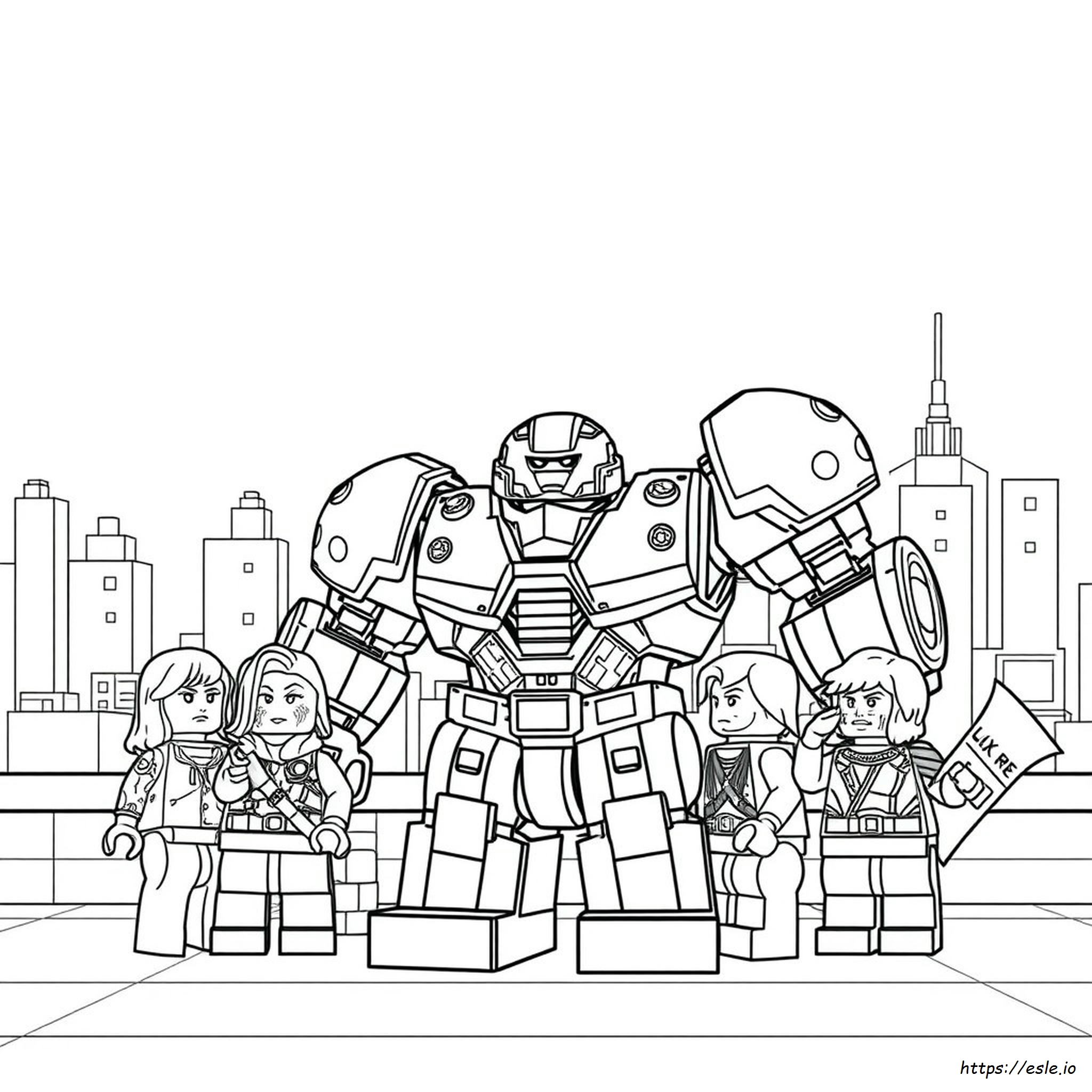 Hulkbuster Lego Avengers Coloring Pages