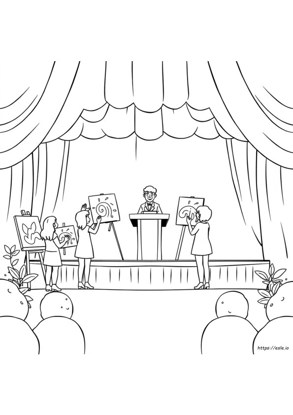 Színező Verseny Clipart