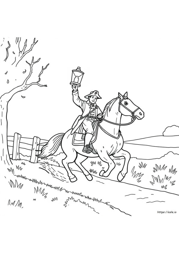 Paul Revere Boyama Sayfası