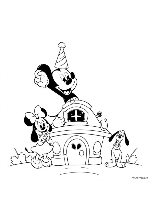 Disegni Da Colorare Casa Di Topolino