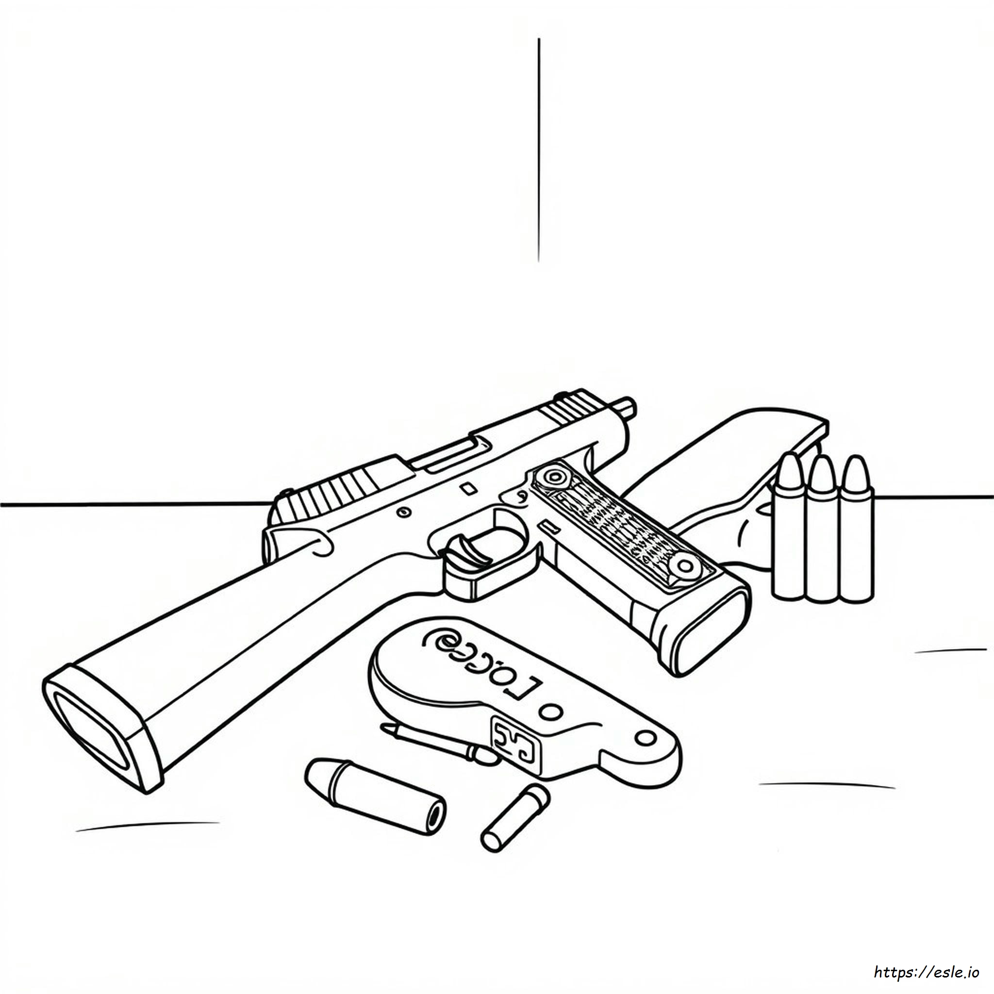 Gun Coloring Pages