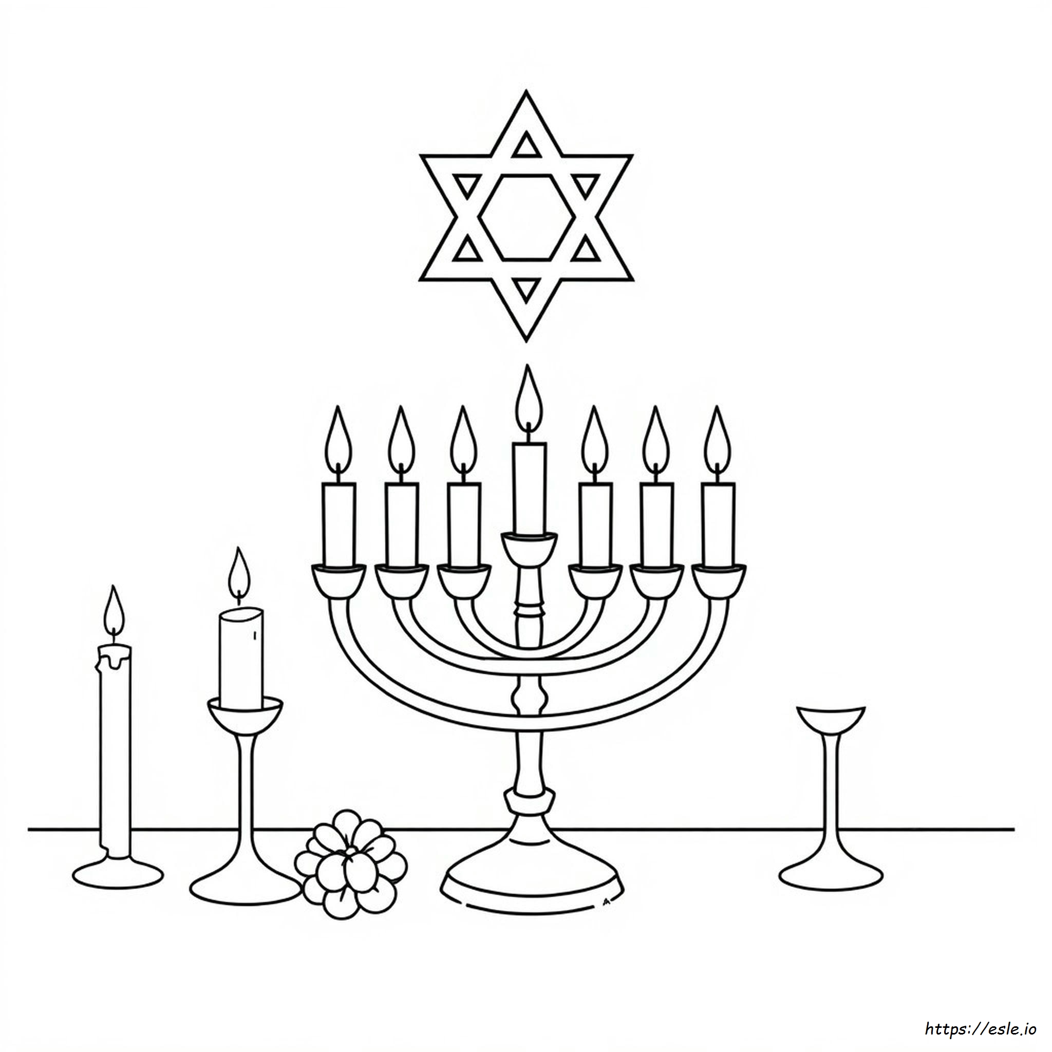 Coloriages Hanoucca Pour Collégiens