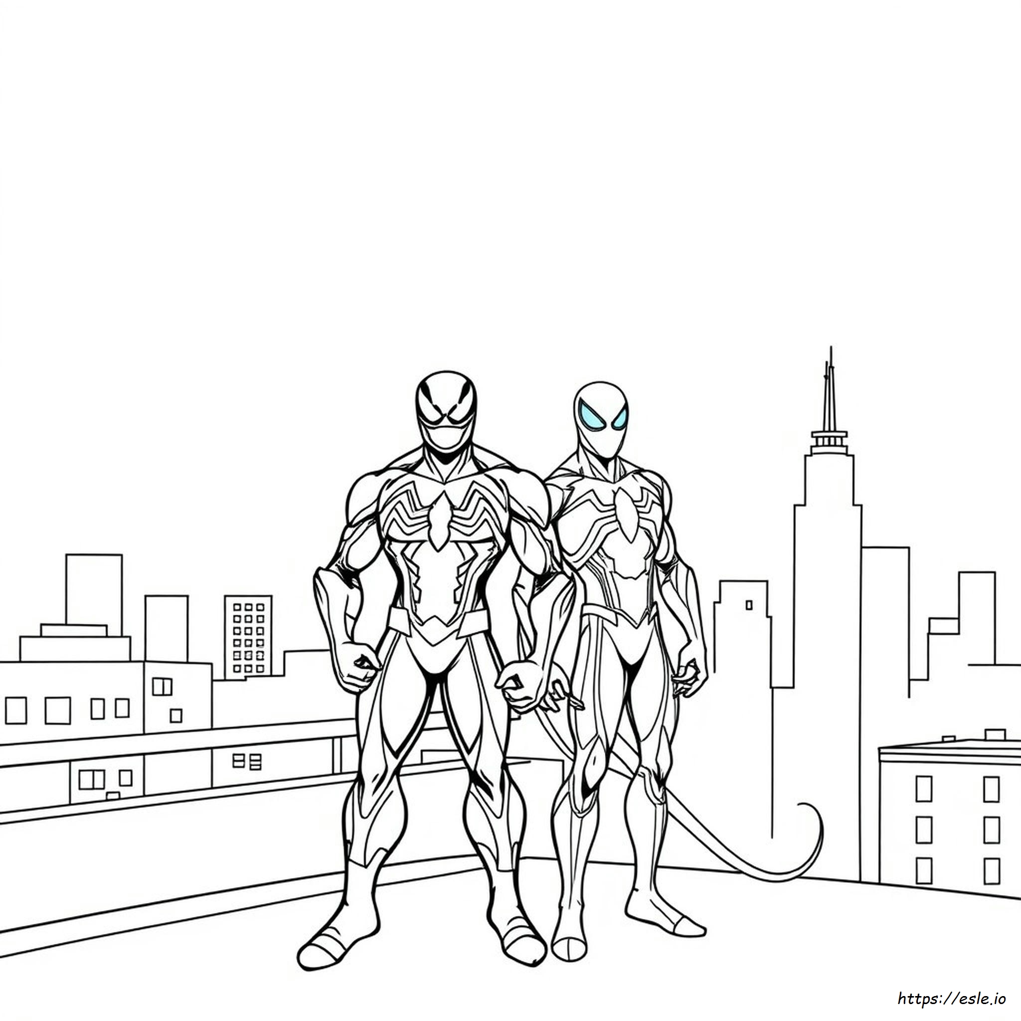 Coloriages Agent Venom Et Anti-Venom