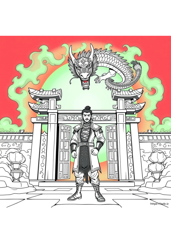 Shang Chi Dragon Coloring Pages