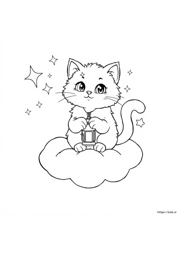 Gatos Mágicos Para Colorir
