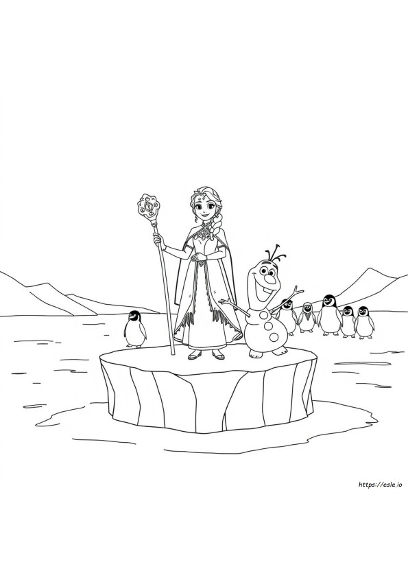 Queen Anna Frozen 2 Coloring Pages