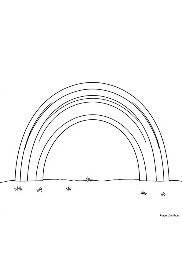 Free Rainbow Colouring Pages