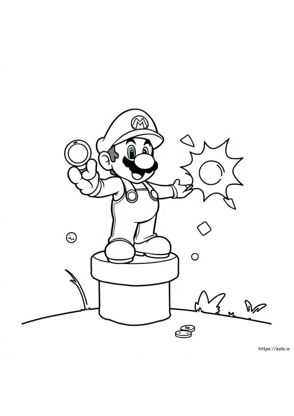 Super Mario Coloring Pages For Kids