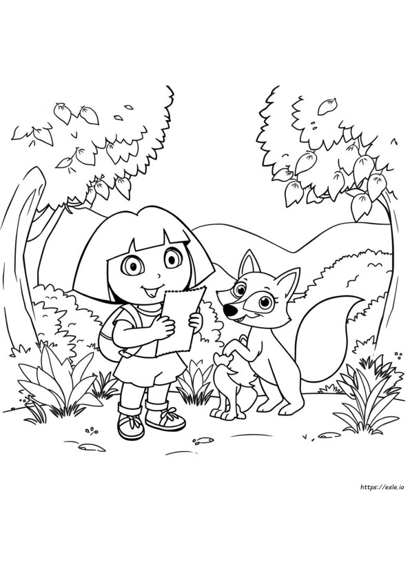 Dora The Explorer - Disegni Da Colorare Gratis Da Stampare