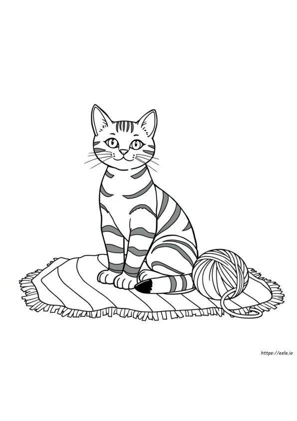 Gatto A Strisce Disegni Da Colorare