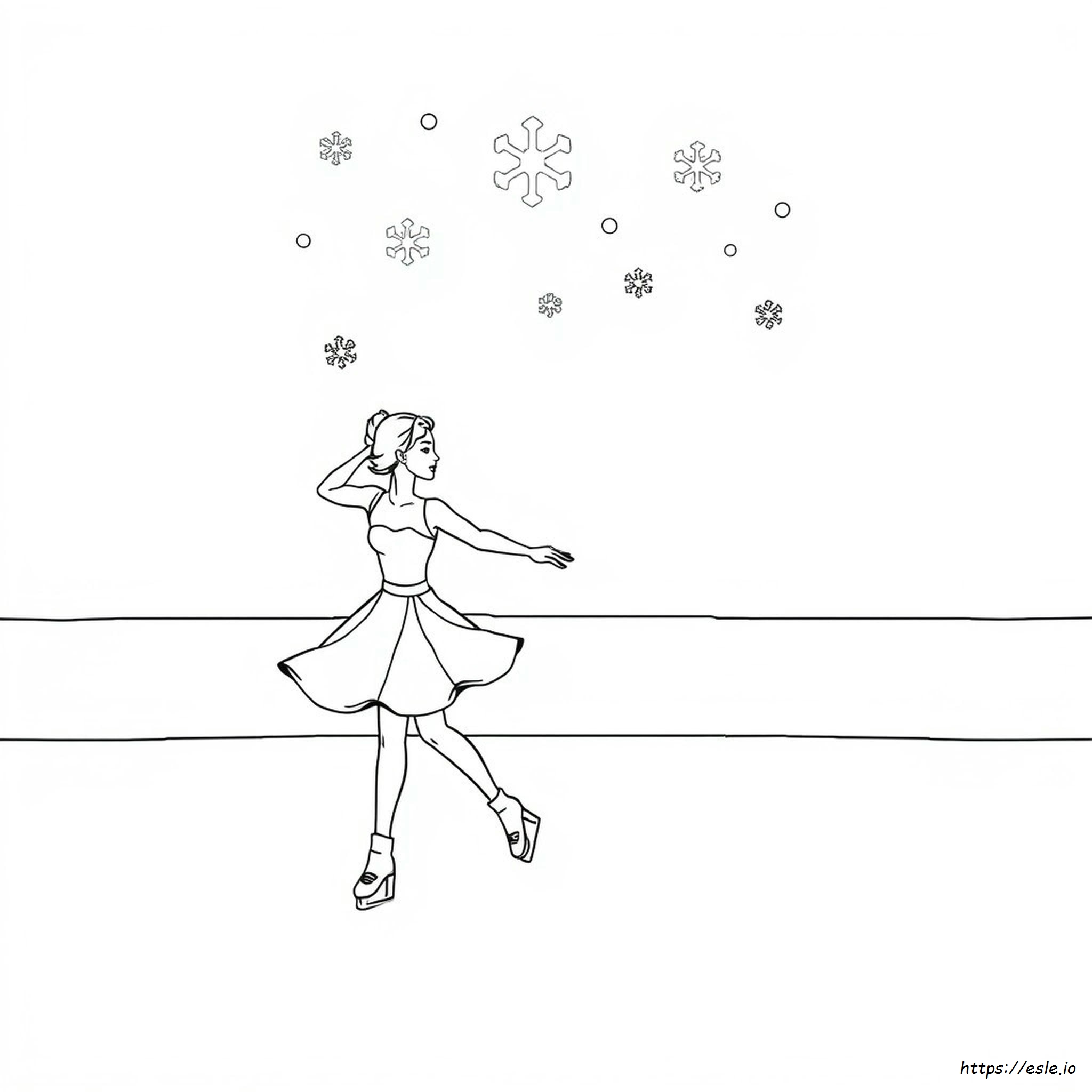 Figure Skating Colouring Pages