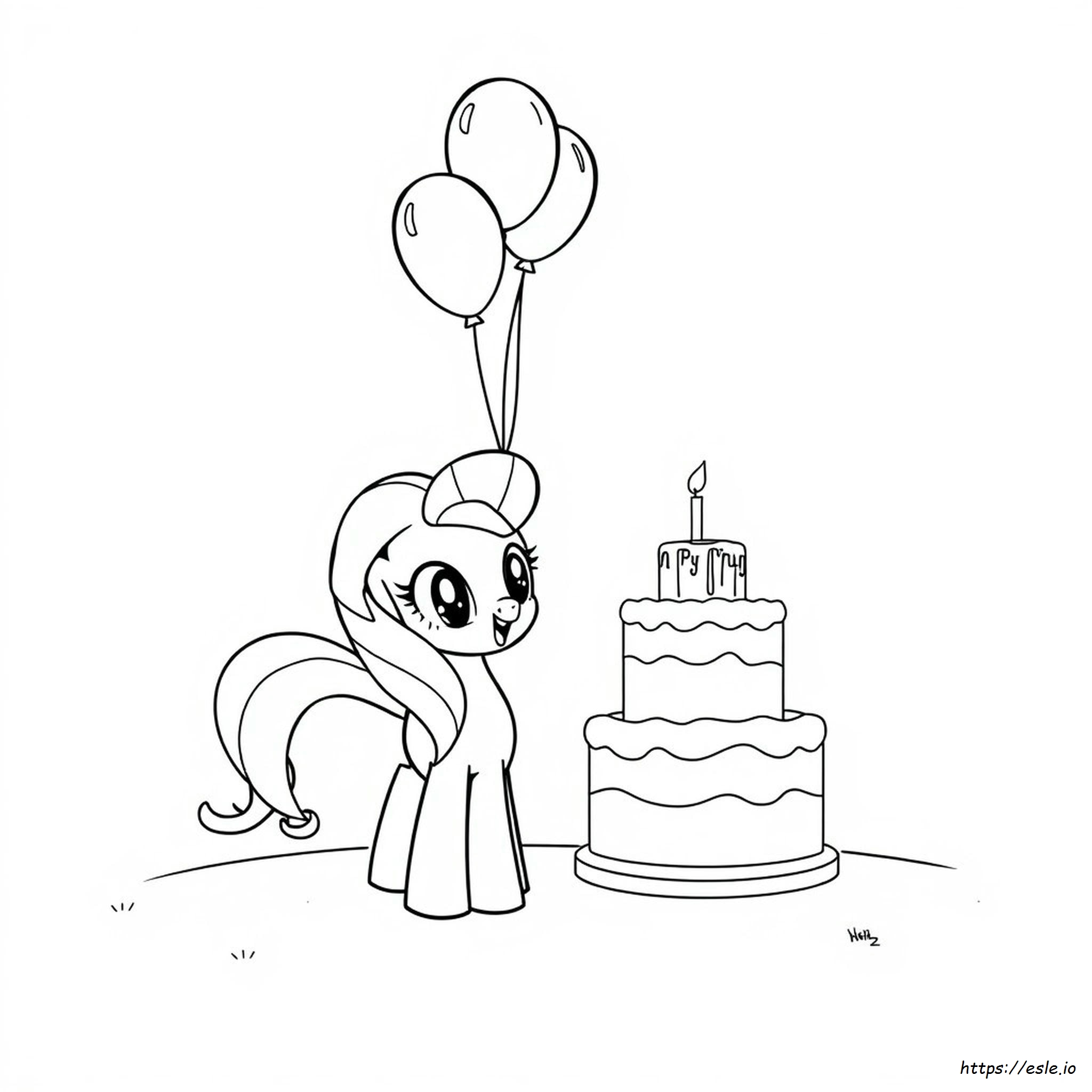 Yazdırılabilir Pinkie Pie Boyama Sayfası
