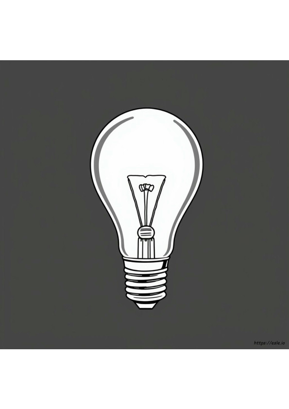 Light Bulb Coloring Page