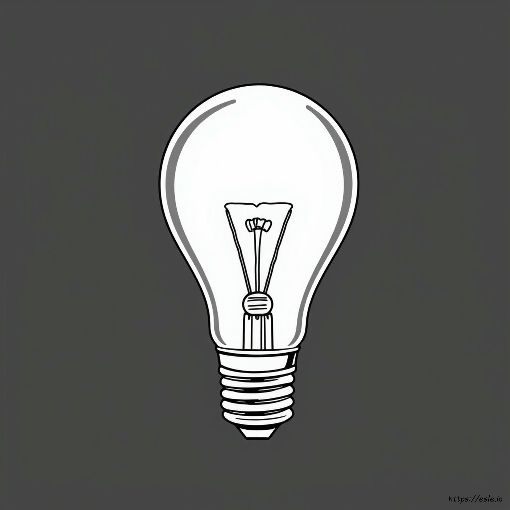 Light Bulb Coloring Page