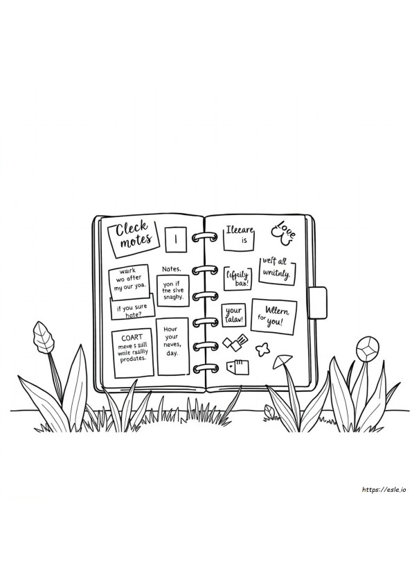 Happy Planner Coloring Pages