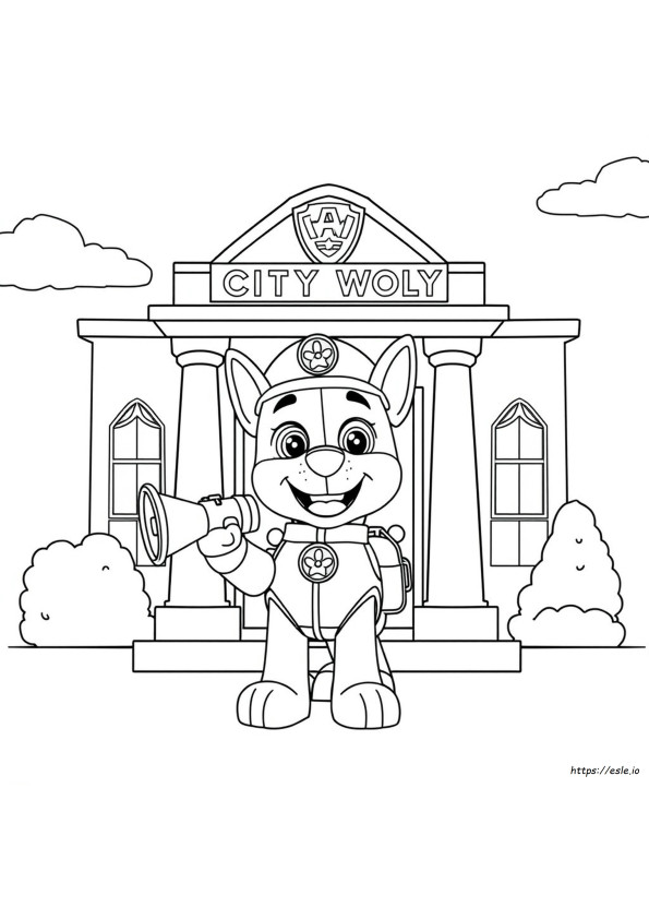 Paw Patrol Mayor Goodway Coloring Pages