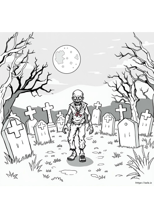 Straszne Zombie Kolorowanki