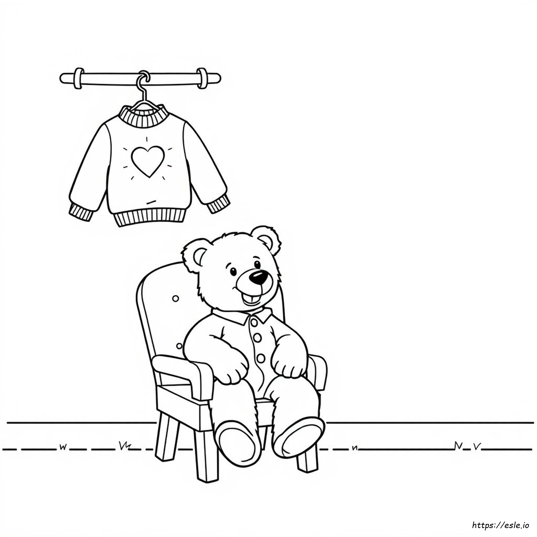 Corduroy Bear Printable Coloring Page