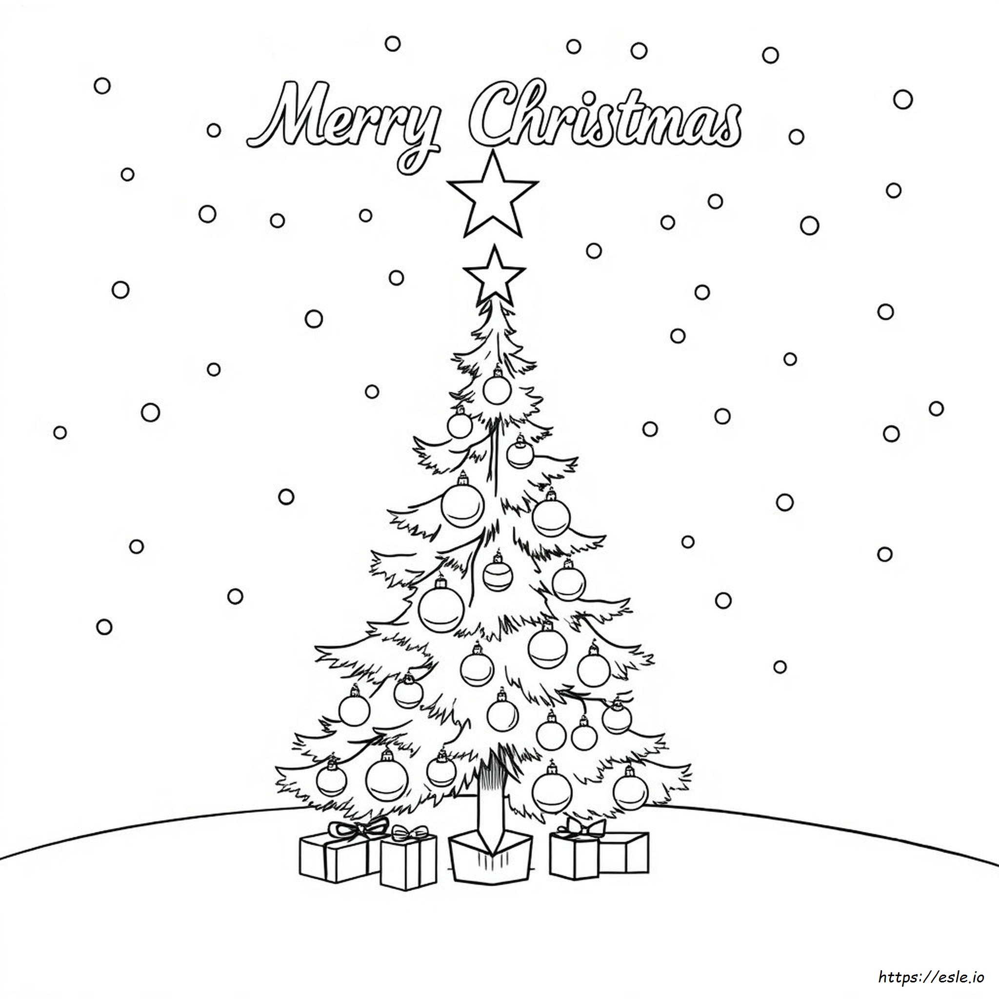 Gambar Mewarnai Selamat Natal