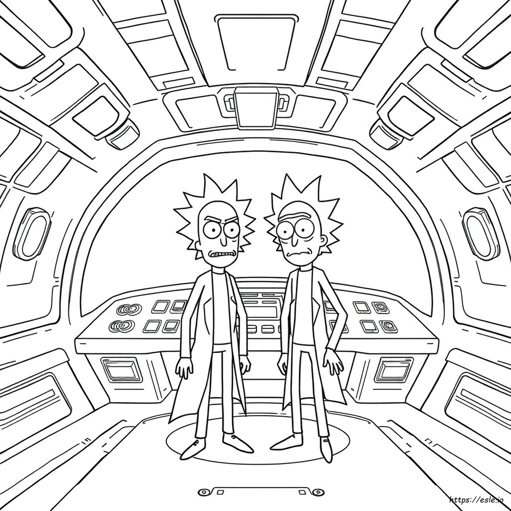 Kolorowanki Ricka I Morty'ego Do Rysowania