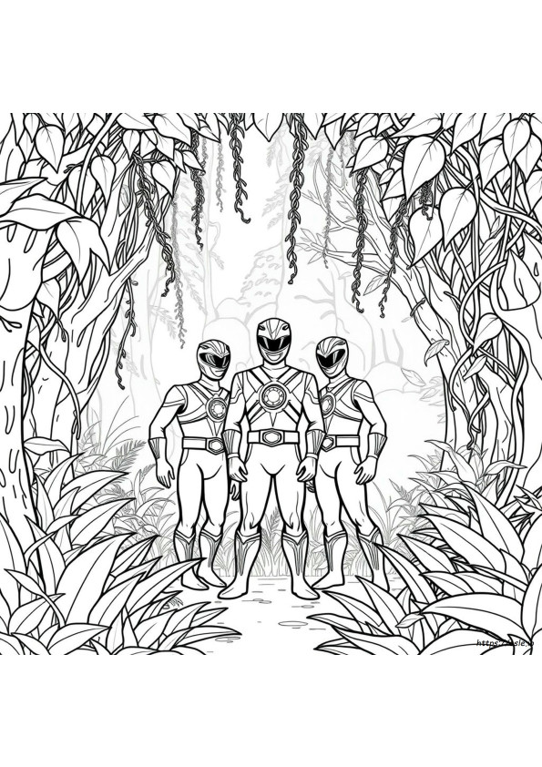 Power Rangers Jungle Fury Da Colorare E Stampare