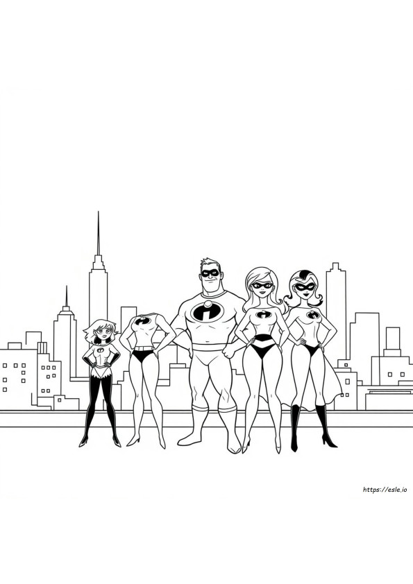Coloriages Les Indestructibles