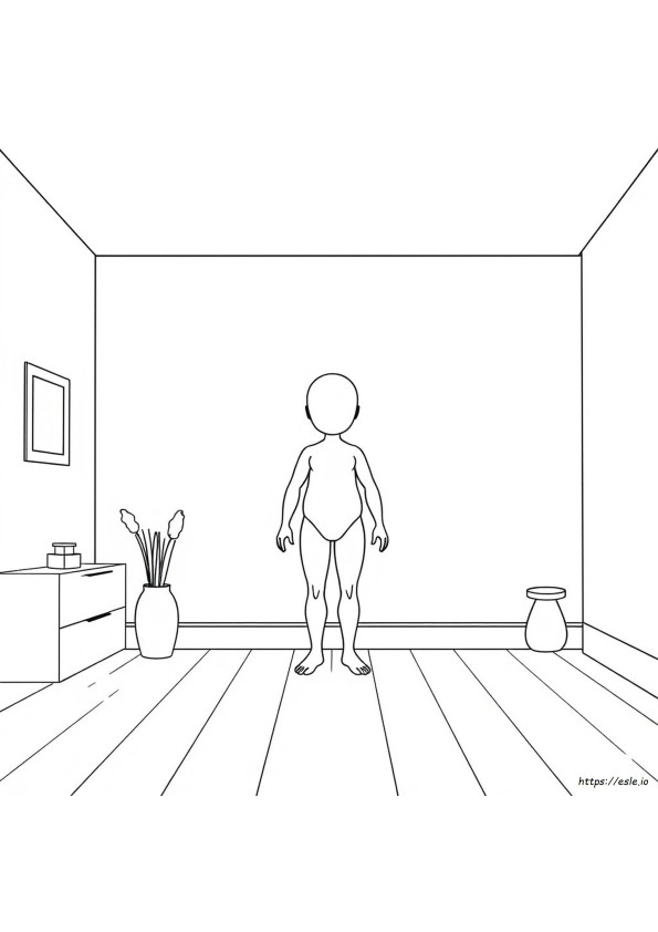 Coloring Page Of A Body