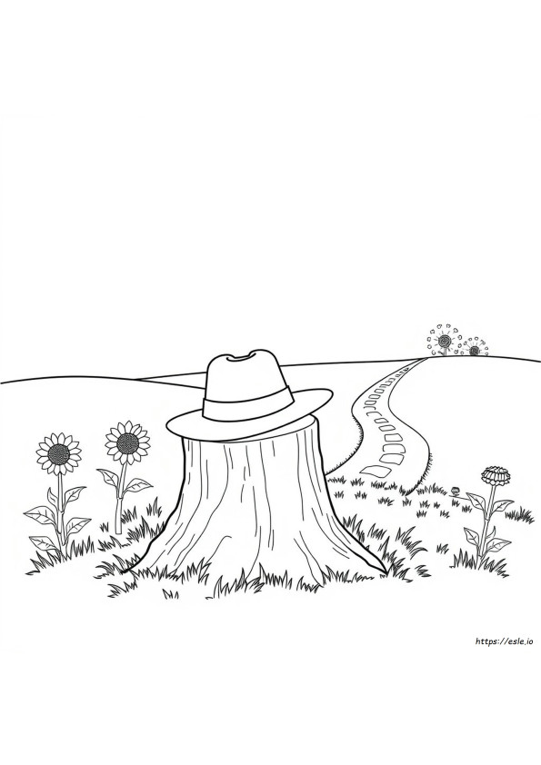 Hat Picture For Colouring