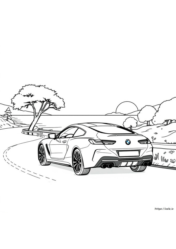 Gambar Mewarnai Bmw M8