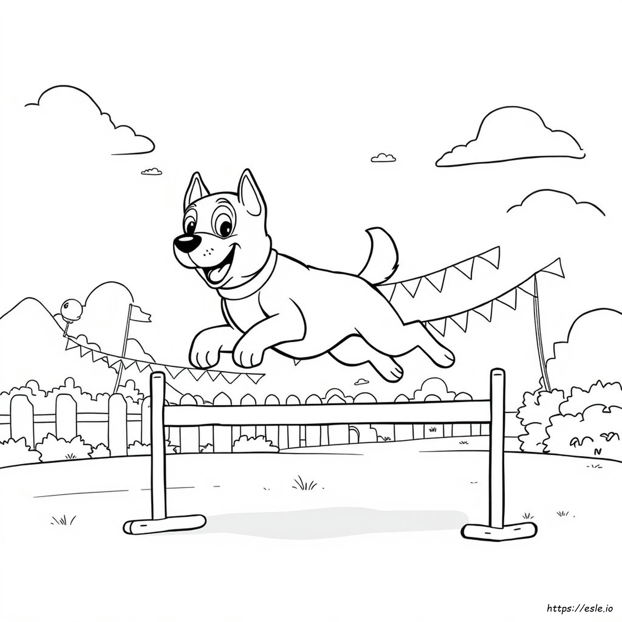 Super Hond Kleurplaat kleurplaat