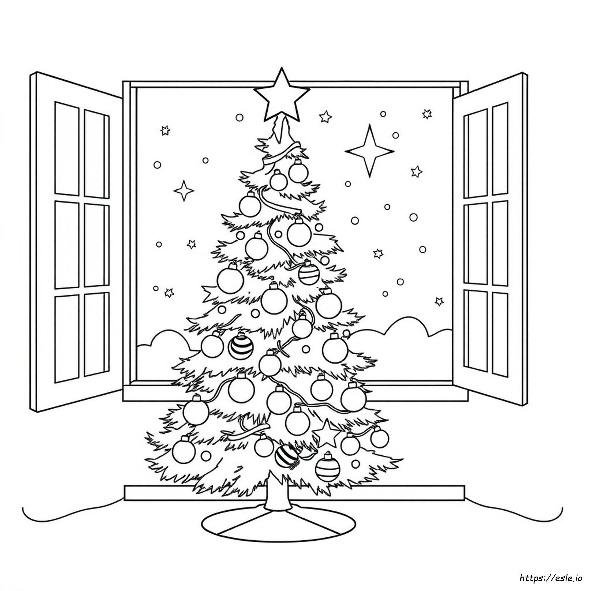 Christmas Tree Coloring Pic