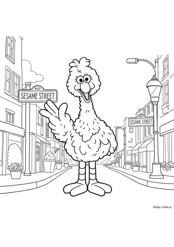 Sesame Street Big Bird Coloring Pages