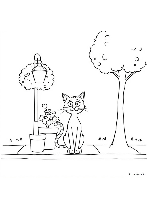 Pete The Cat Coloring Page