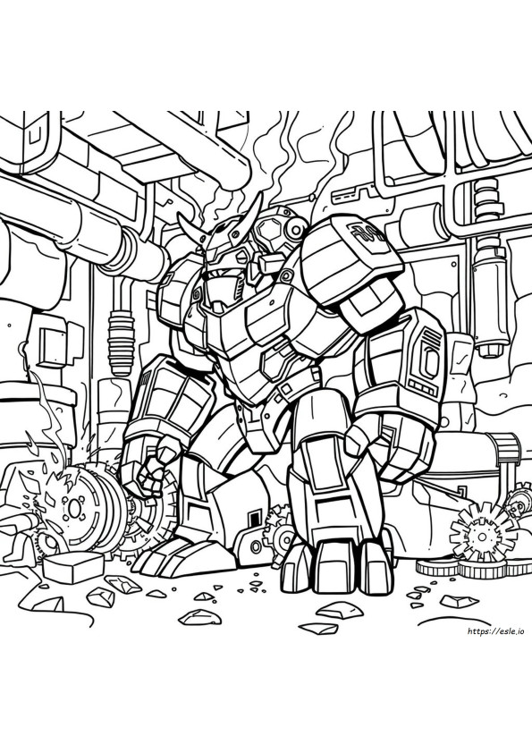 Grimlock Coloring Page