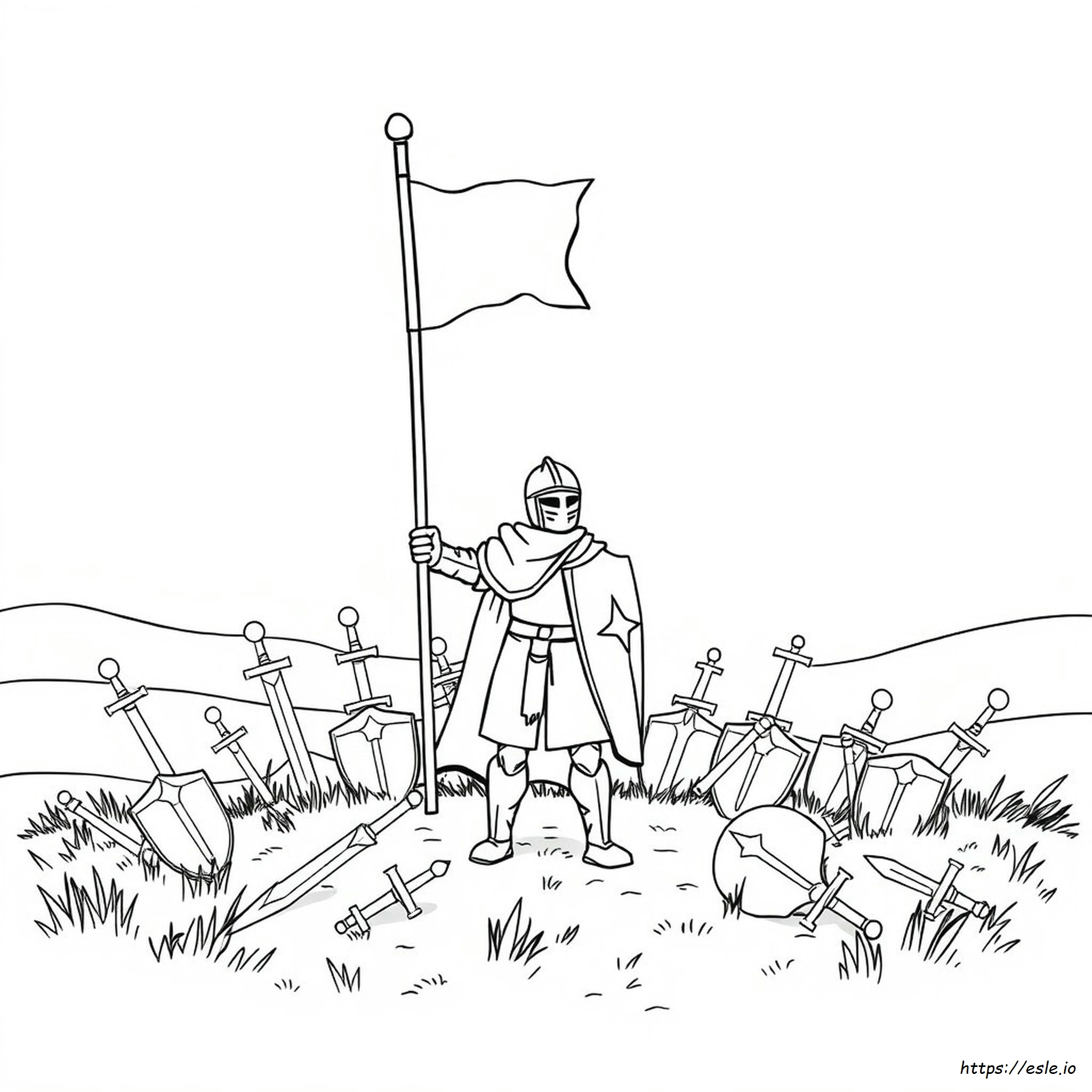 Knight Colouring In