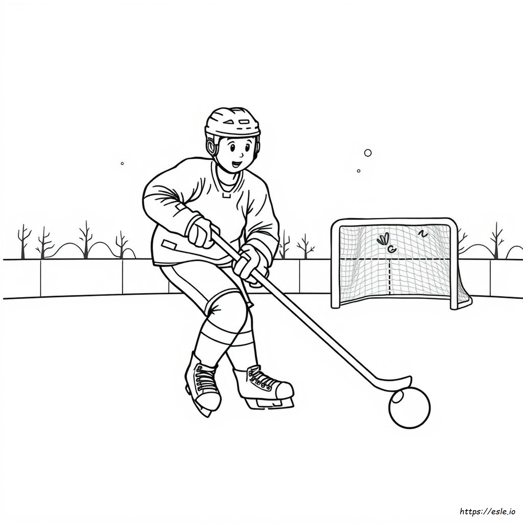 Hockey Colouring Pages