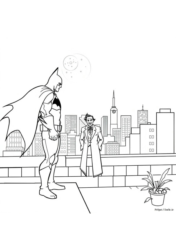 Batman And Joker Colouring Pages