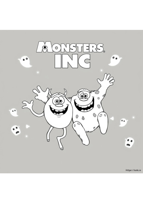 Monsters Inc Coloring Book Pages