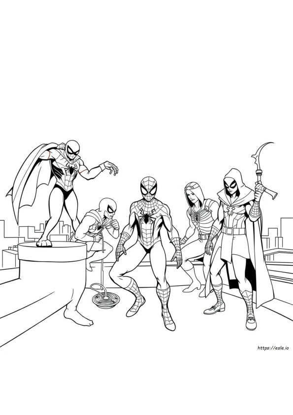 Personaggi Cattivi Di Spidey Da Colorare