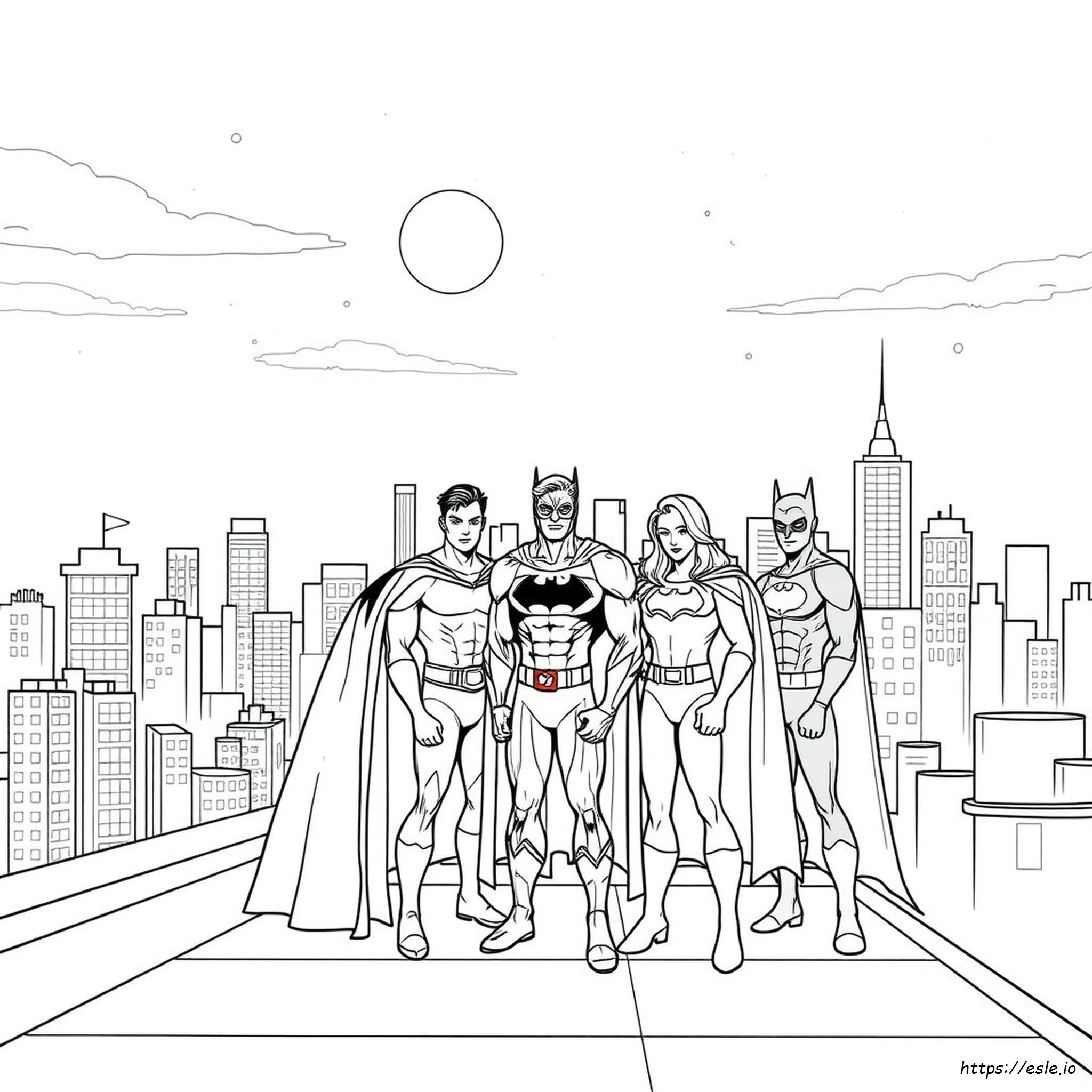 Halaman Mewarnai Dc Superhero High