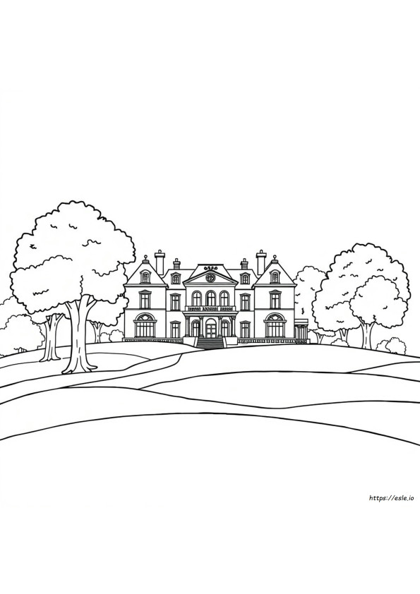 Coloriages Manoir