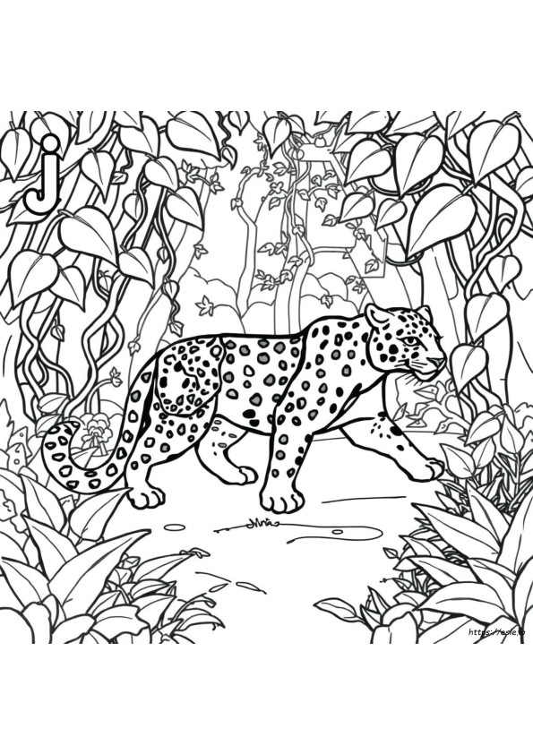 J Niin Kuin Jaguar Värityskuva