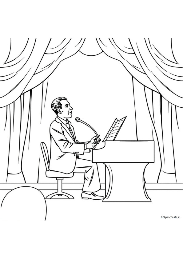 Scott Joplin Coloring Page