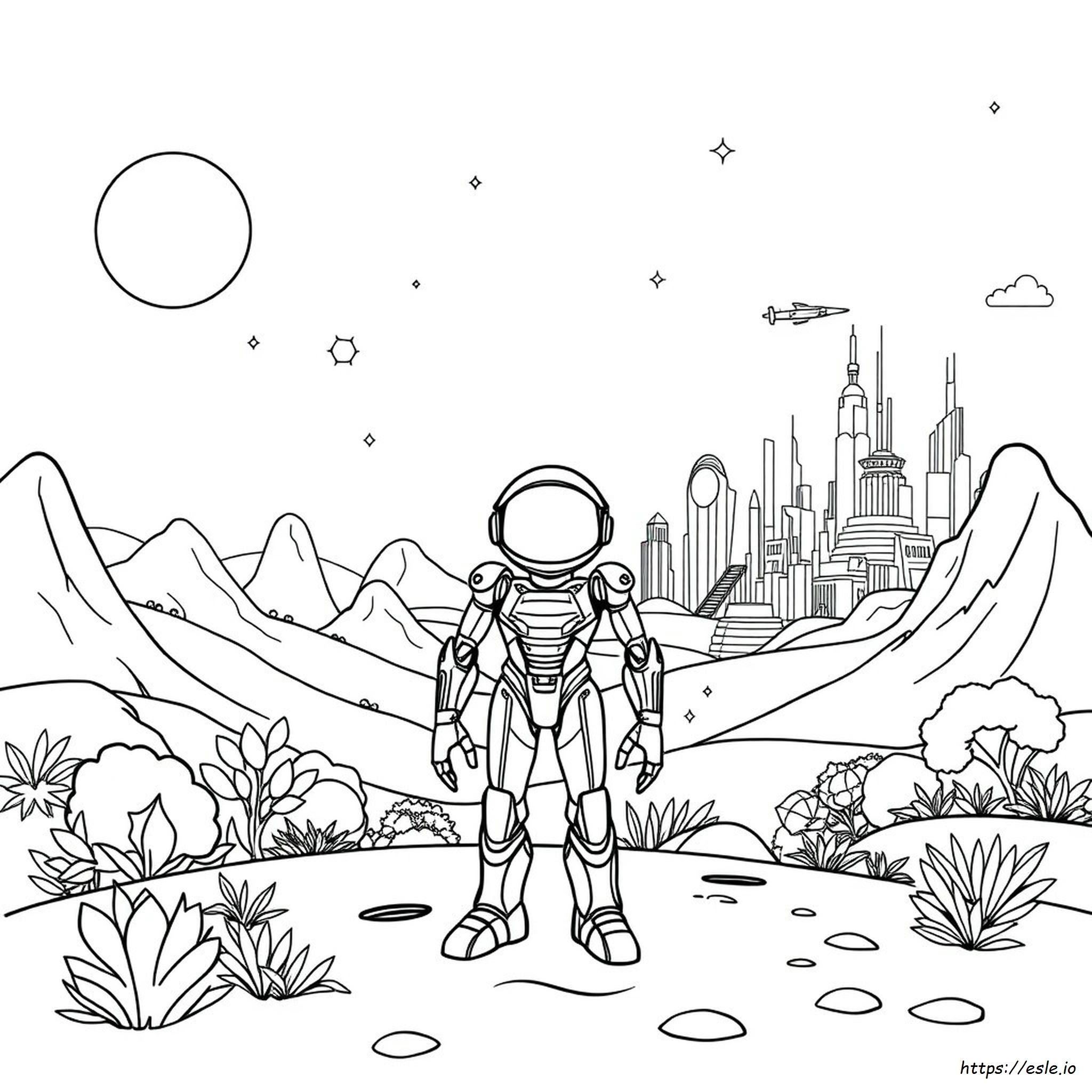 Astro Bot Ps5 Kleurplaten Kleurplaat